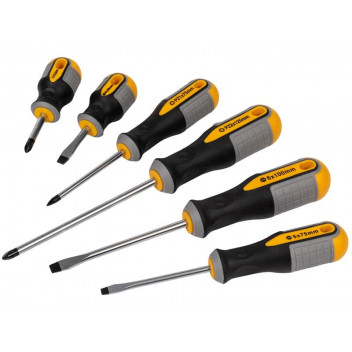 Roughneck Screwdriver Set, 6 Piece SL/PZ