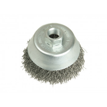 Lessmann Cup Brush 80mm M14, 0.35 Steel Wire