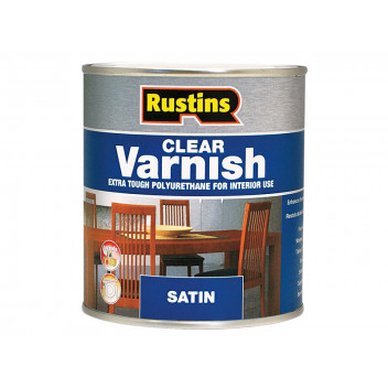 Rustins Polyurethane Varnish Satin Clear 500ml