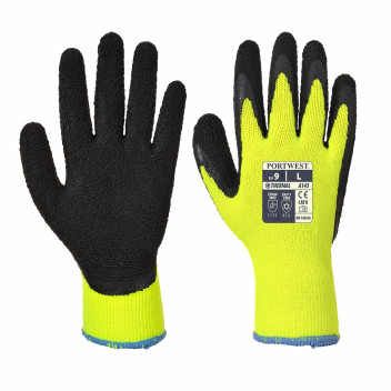A143 Thermal Soft Grip Glove Yellow/Black Medium