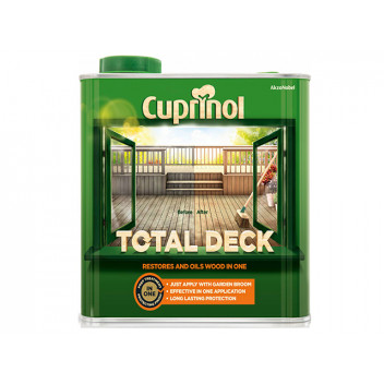 Cuprinol Total Deck Restore & Oil Wood Clear 2.5 litre