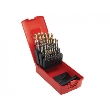Dormer A095 Compact Set HSS TiN Drill Set of 19 1.0-10 x 0.5mm