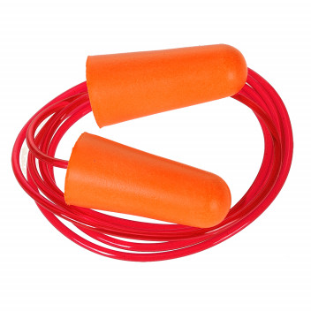 EP08 Corded PU Foam Ear Plug (200 pairs) Orange