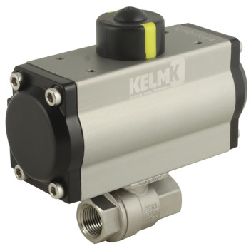 1.1/2\" BSPP SS 2 PC SA ALUM ACTU B.VALVE