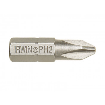 IRWIN Screwdriver Bits Phillips PH2 25mm (Pack 2)