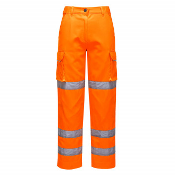 LW71 Ladies Hi-Vis Trousers Orange Small