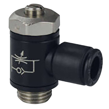ELBOW FLOW CONTROL 6MM - G1/8\" SCREW