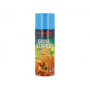 PlastiKote Gloss Super Spray Light Blue 400ml