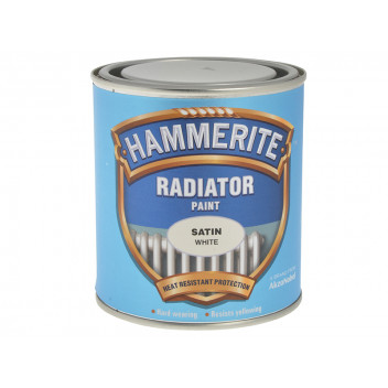 Hammerite Radiator Paint Satin White 500ml