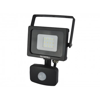 Faithfull Power Plus SMD LED Security Light with PIR 10W 800 Lumen 240V