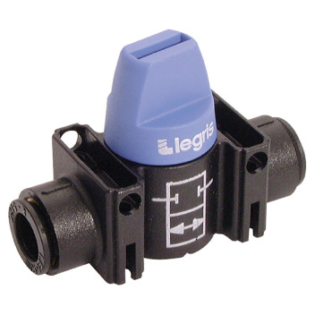 6mm OD Ball Valve 2/2 with Push-in Connection