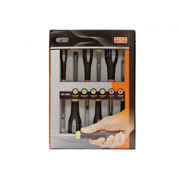 Bahco BE-9881 ERGO Screwdriver Set, 6 Piece SL/PH