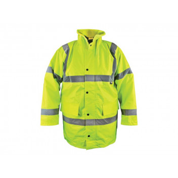 Scan Hi-Vis Yellow Motorway Jacket - M (41in)