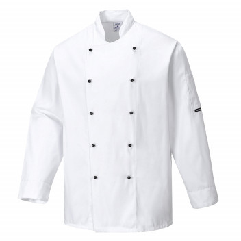 C834 Somerset Chefs Jacket White Large