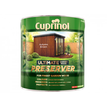 Cuprinol Ultimate Garden Wood Preserver Autumn Brown 4 litre