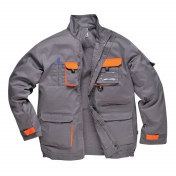 TX10 Portwest Texo Contrast Jacket Grey Small