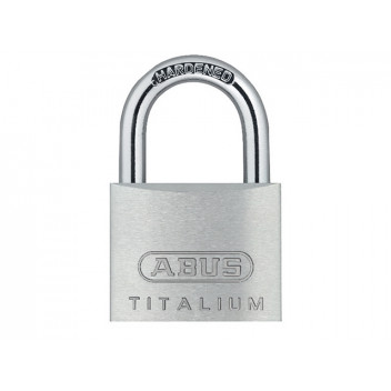 ABUS Mechanical 64TI/25mm TITALIUM Padlock Carded