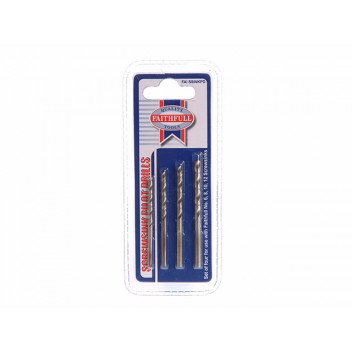 Faithfull Screwsink Pilot Drill Set, 4 Piece