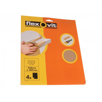 Flexovit Glasspaper Sanding Sheets 230 x 280mm Assorted (25)