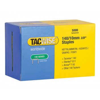 Tacwise 140 Galvanised Staples 10mm (Pack 5000)