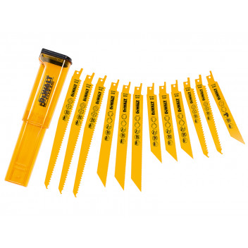 DEWALT DT2445 Reciprocating Saw Blade Set 12 Piece