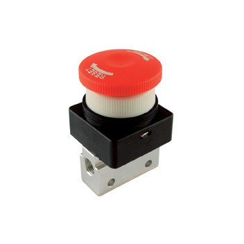 M5 3/2 Micro Palm Button Latching Valve