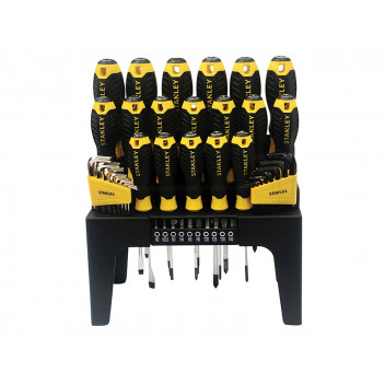 Stanley Tools Screwdriver Set in Rack, 44 Piece SL/PH/PZ/TX