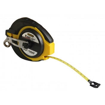 Stanley Tools FatMax Closed Case Steel Long Tape 30m/100ft (Width 10mm)