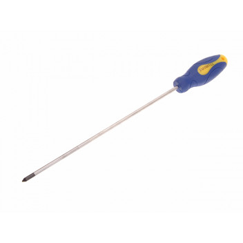 Faithfull Soft Grip Screwdriver Pozidriv Tip PZ1 x 250mm Long Reach