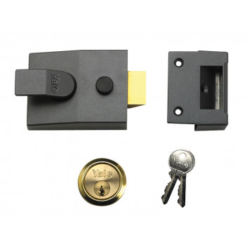 Yale Locks 89 Deadlock Nightlatch 60mm Backset DMG Finish Box