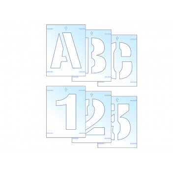 Scan Letter & Number Stencil Kit 100mm