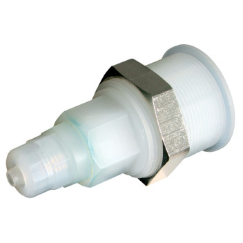 6x4mm BULKHEAD PVDF COUPLING