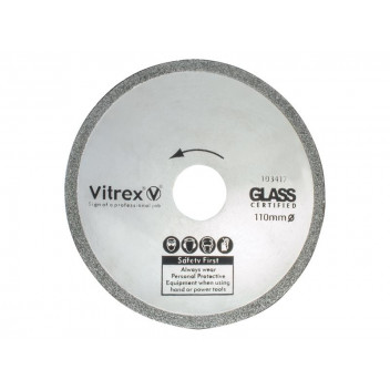 Vitrex Glass Diamond Blade 110mm