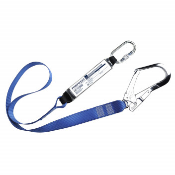 FP50 Single Webbing Lanyard With Shock Absorber Royal