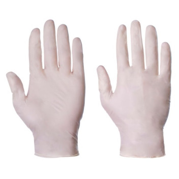 Latex Disposable Gloves Large Powdered Box 100 10503
