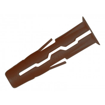 Rawlplug Brown UNO Plugs 7 x 30mm (Pack 1000)