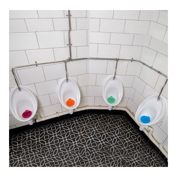P-Wave Urinal Screen Cotton Blossom, Slant 6  1X10 105255