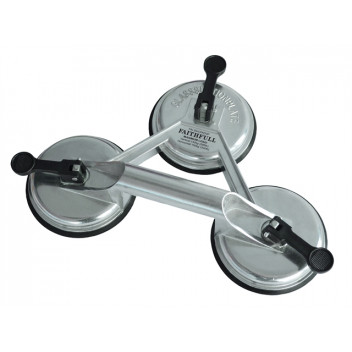 Faithfull Triple Pad Aluminium Pro Suction Lifter