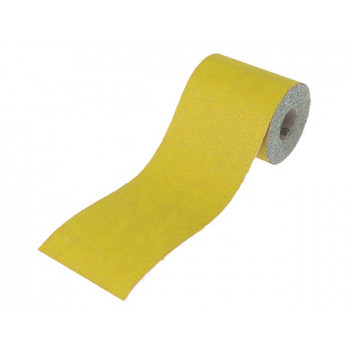 Faithfull Aluminium Oxide Sanding Paper Roll Yellow 115mm x 50m 80G