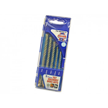 Faithfull Standard Masonry Drill Set of 5 5-7mm