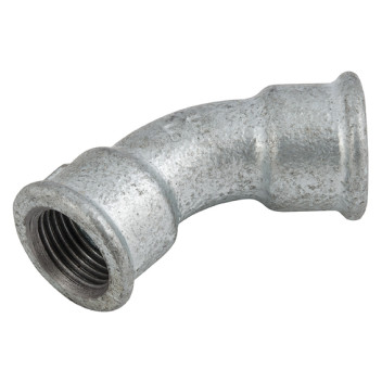 EE-2.1/2\" FXF BSPP 45? BEND (GALVANISED)