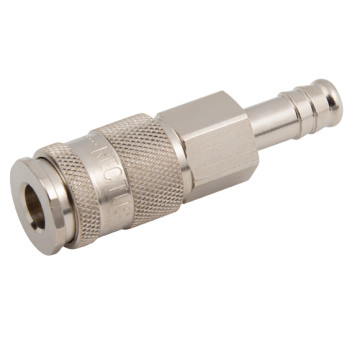 09MM HOSETAIL COUPLING BRASS NICKEL