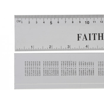 Faithfull Aluminium Rule 300mm / 12in