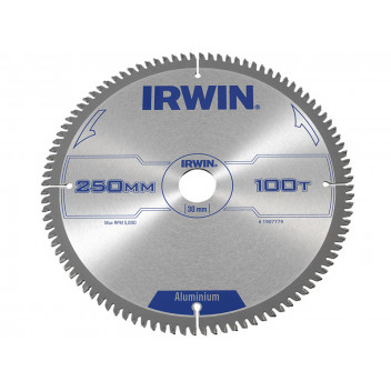 IRWIN Professional Aluminium Circular Saw Blade 250 x 30mm x 100T TCG