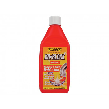 Kilrock Kil-Block Original Plughole & Drain Unblocker 500ml