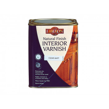 Liberon Natural Finish Interior Varnish Clear Satin 1 litre