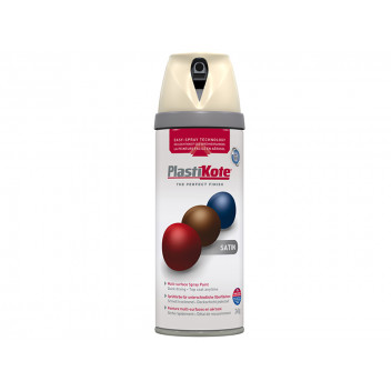PlastiKote Twist & Spray Satin Grey Beige 400ml