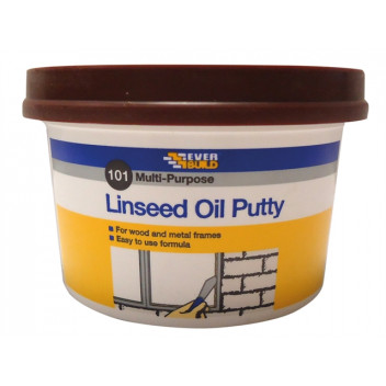 Everbuild 101 Multi-Purpose Linseed Oil Putty Brown 500g