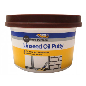 Everbuild 101 Multi-Purpose Linseed Oil Putty Brown 500g