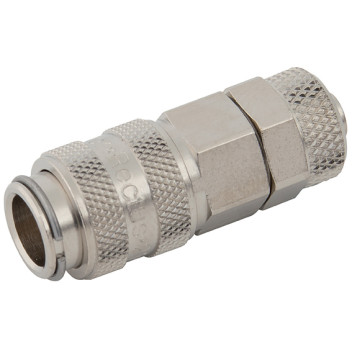 4X6MM HOSE COUPLING NICKEL PLATED